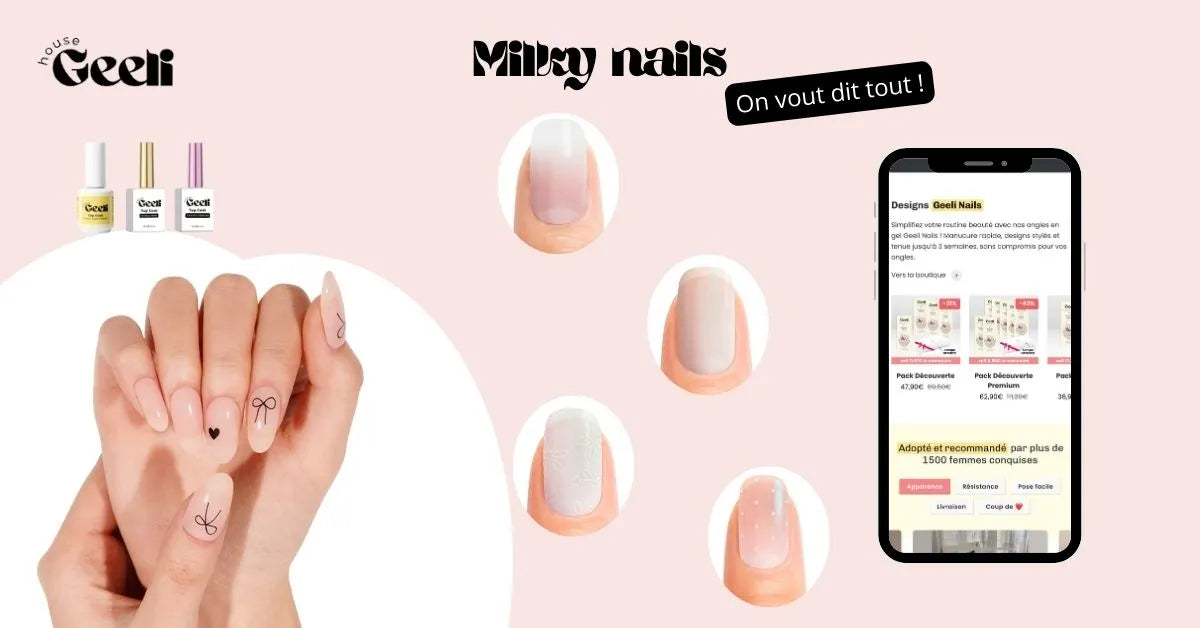 milky nails geeli house ongle gel