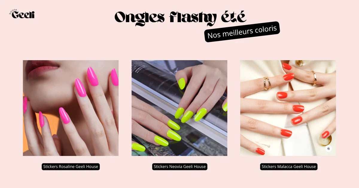 ongles flashy été