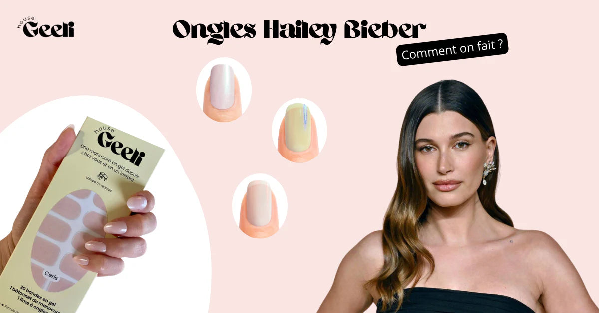 ongles hailey bieber