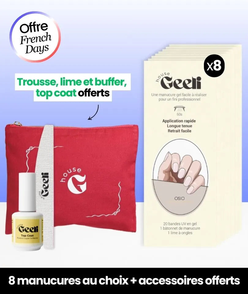 Pack French Days de 8 Geeli Nails