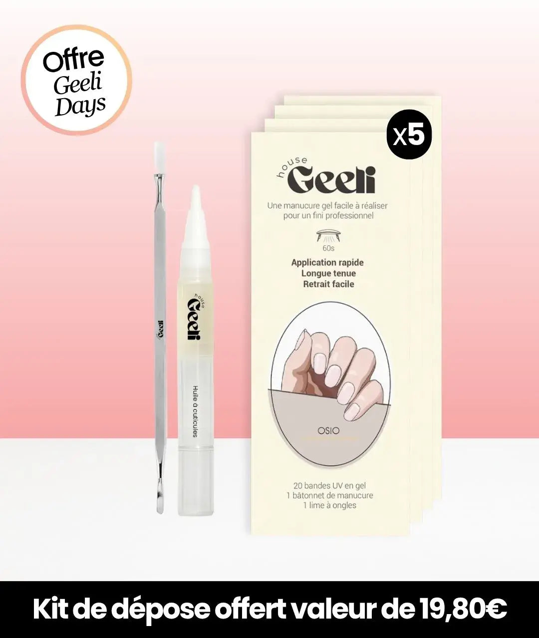 Pack Geeli Days de 5 Geeli Nails