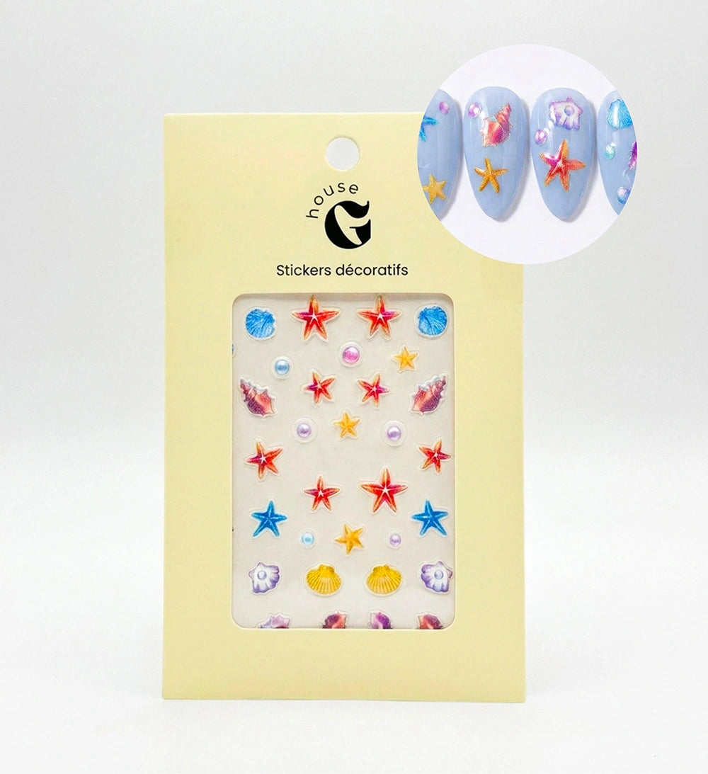 Pack de 3 stickers d'été à coller