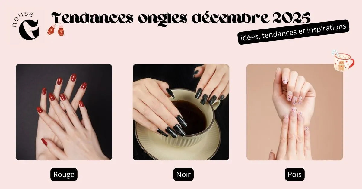 Tendances ongles décembre 2025 : brillez pour les fêtes