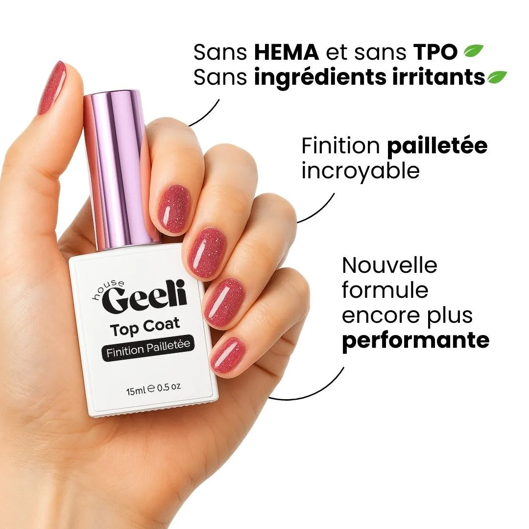 Geeli Top Coat Finition Pailletée