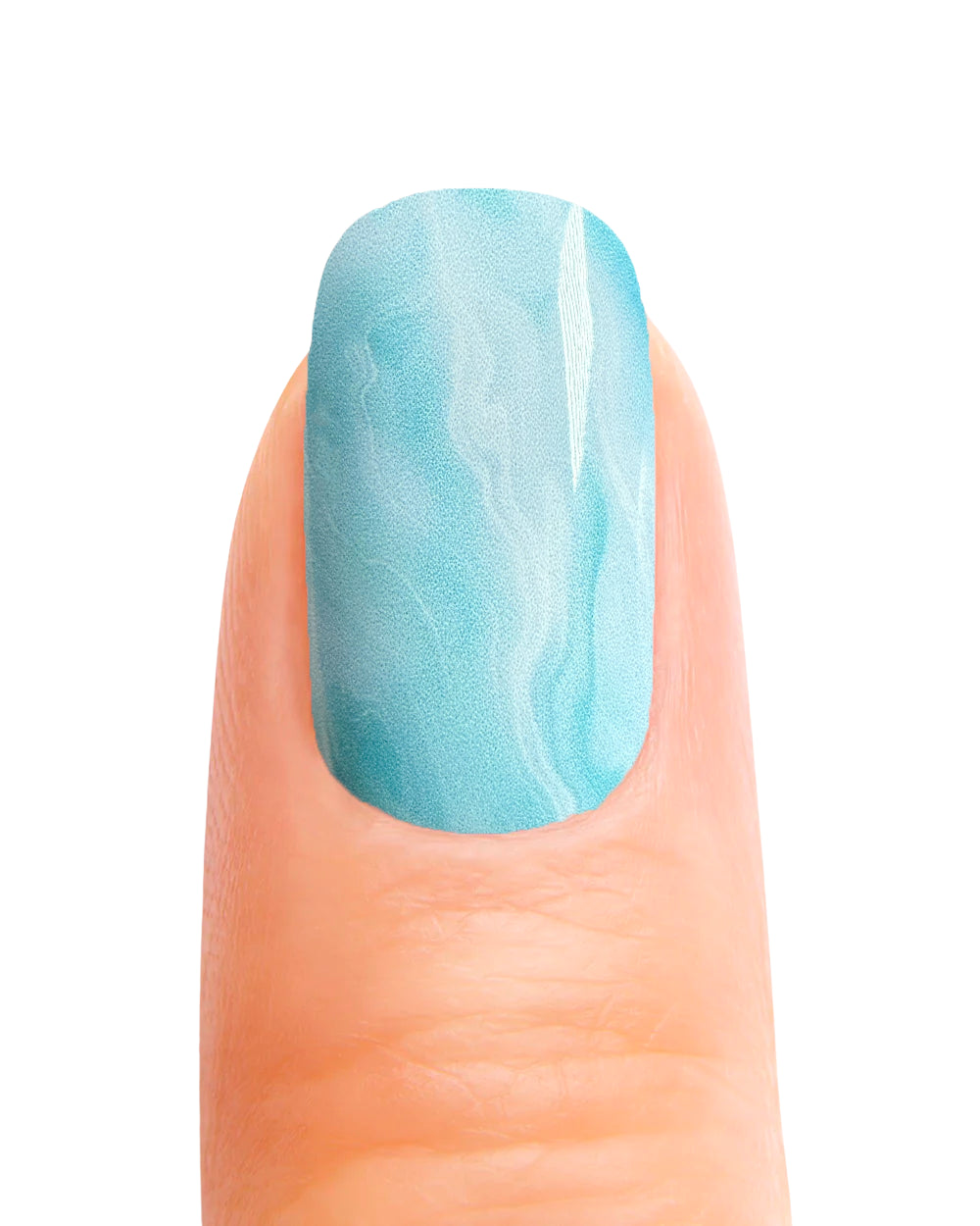Stickers ongles en gel Olym Geeli House avec bleu intense et blanc effet vague