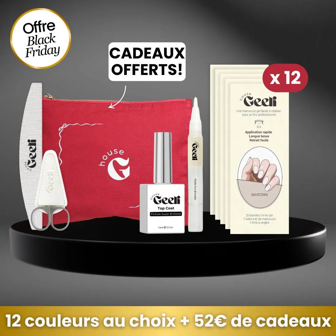 Pack Black Friday de 12 Geeli Nails