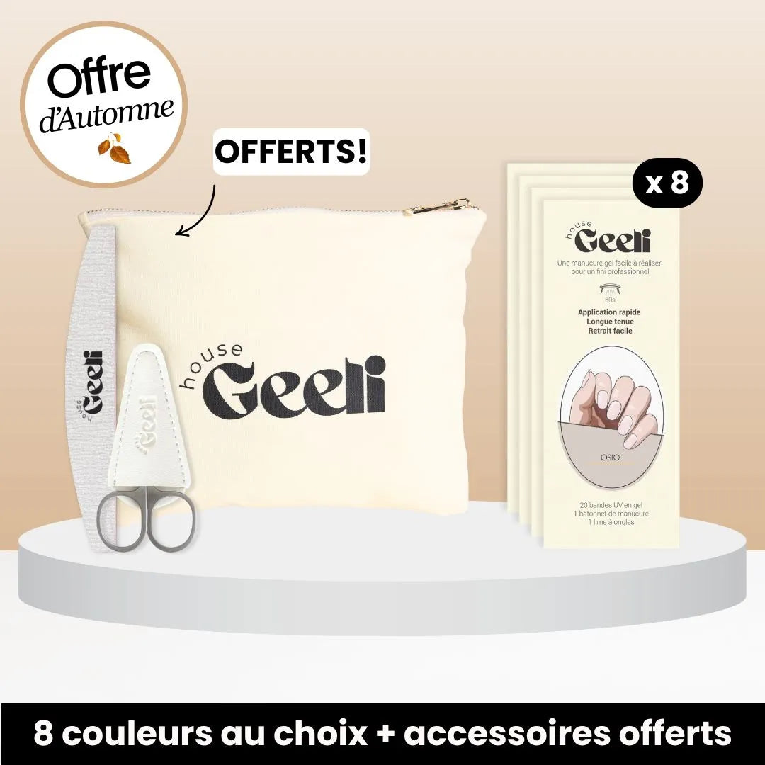 Pack d'automne de 8 Geeli Nails