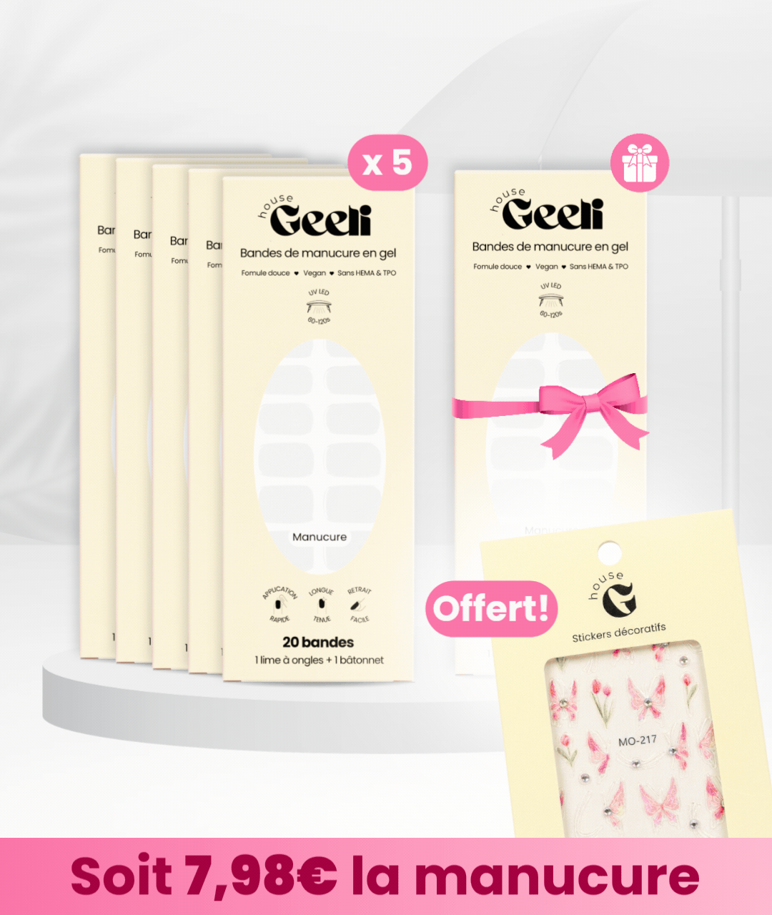 Pack Soldes de 5 + 1 + Stickers décoratif offert