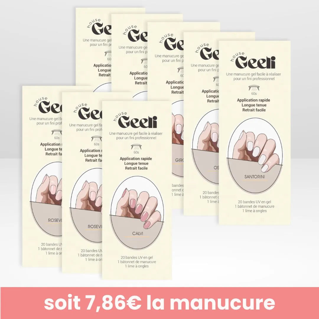 Pack de 8 Geeli Nails