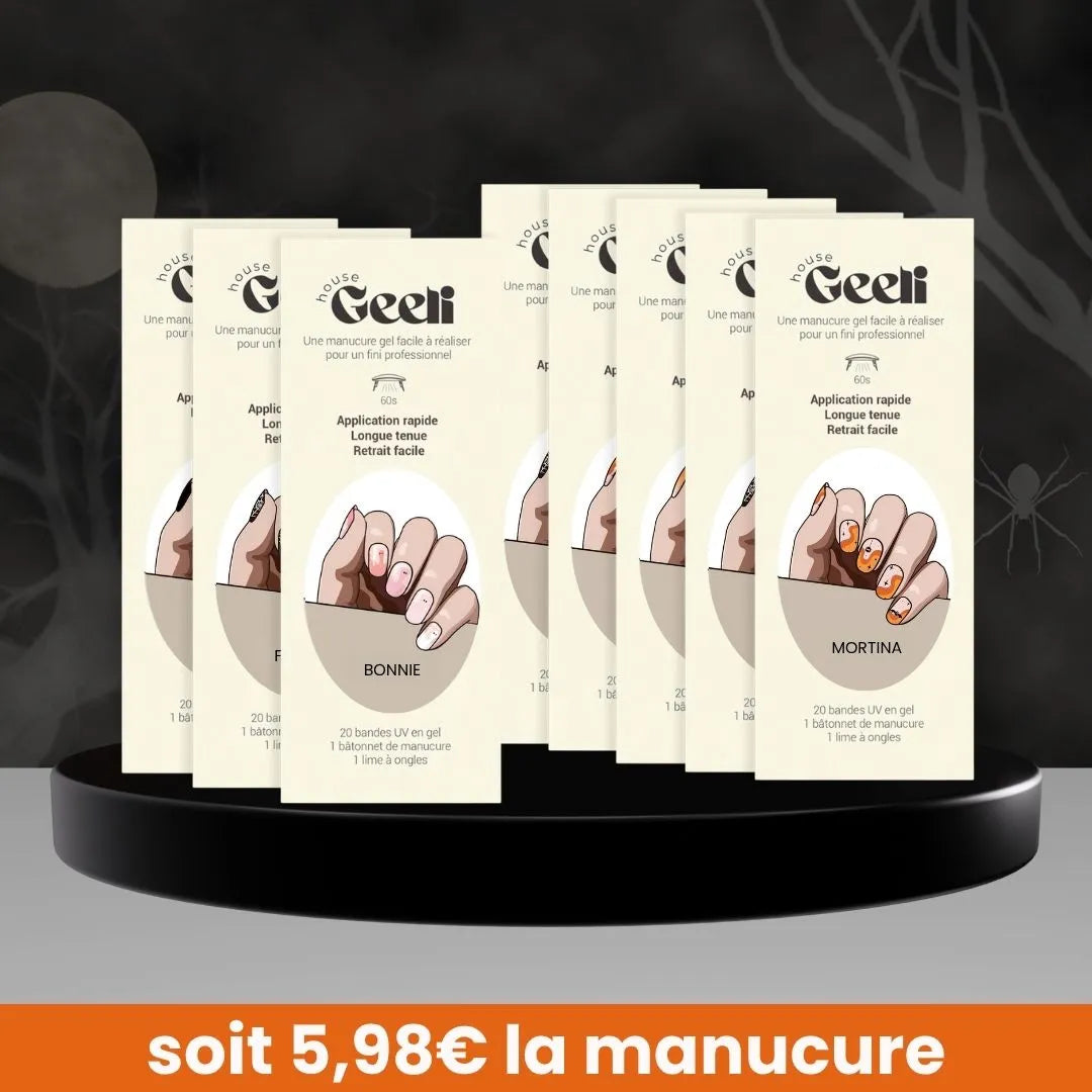 Pack Halloween de 8 Geeli Nails