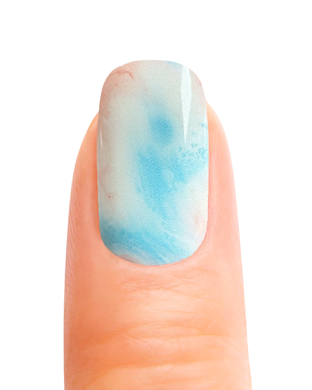 Stickers ongles en gel Veyana Geeli House avec mélange blanc, bleu et rose