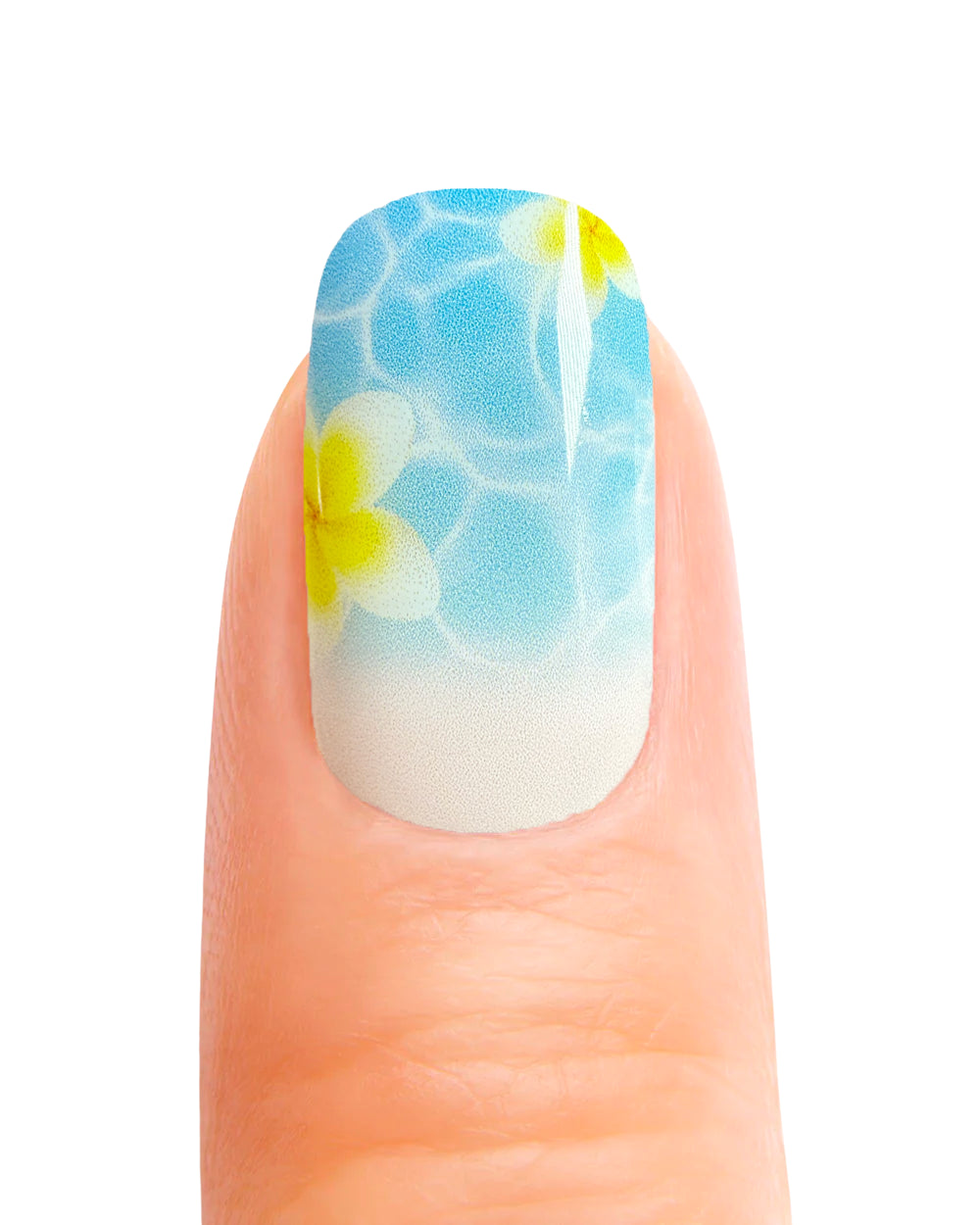 Stickers ongles en gel Naxos Geeli House avec effet eau et fleurs de frangipanier