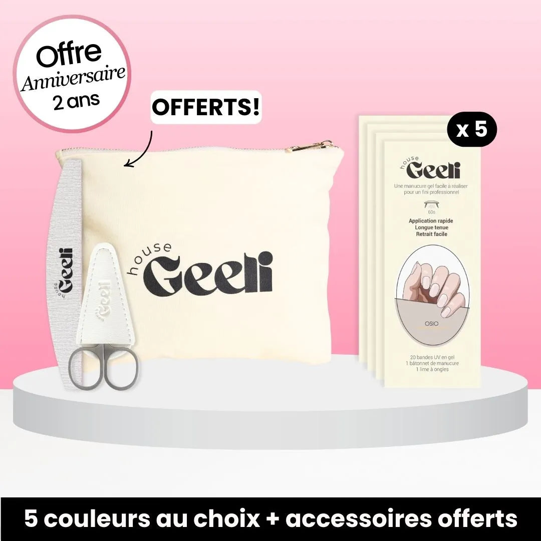 Pack de Anniversaire 5 Geeli Nails