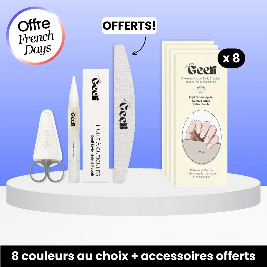 Pack French Days de 8 Geeli Nails